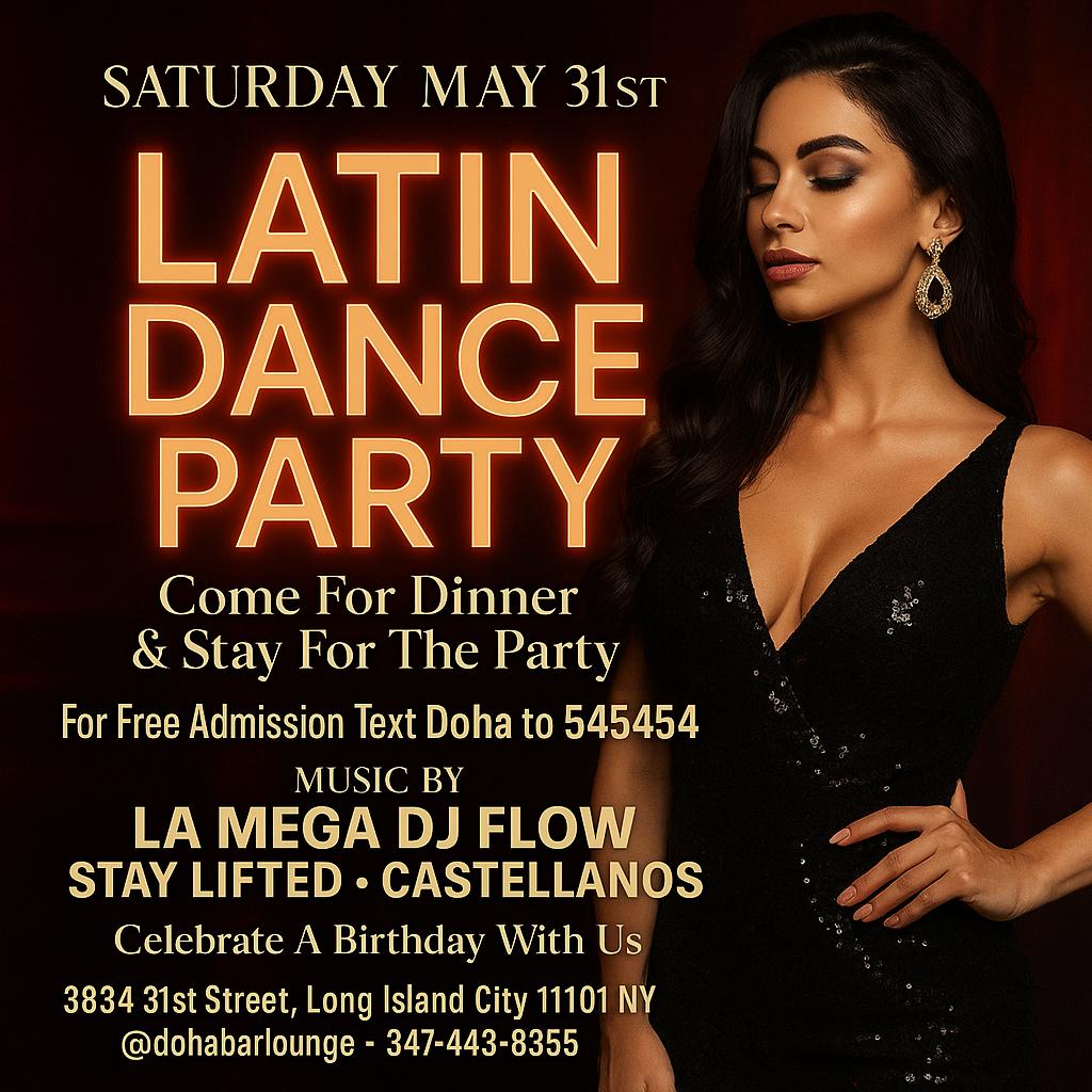 Buy tickets for Latin Dance Party – Saturday Night at Doha Bar Lounge Latin Dance Party – Saturday Night at Doha Bar Lounge