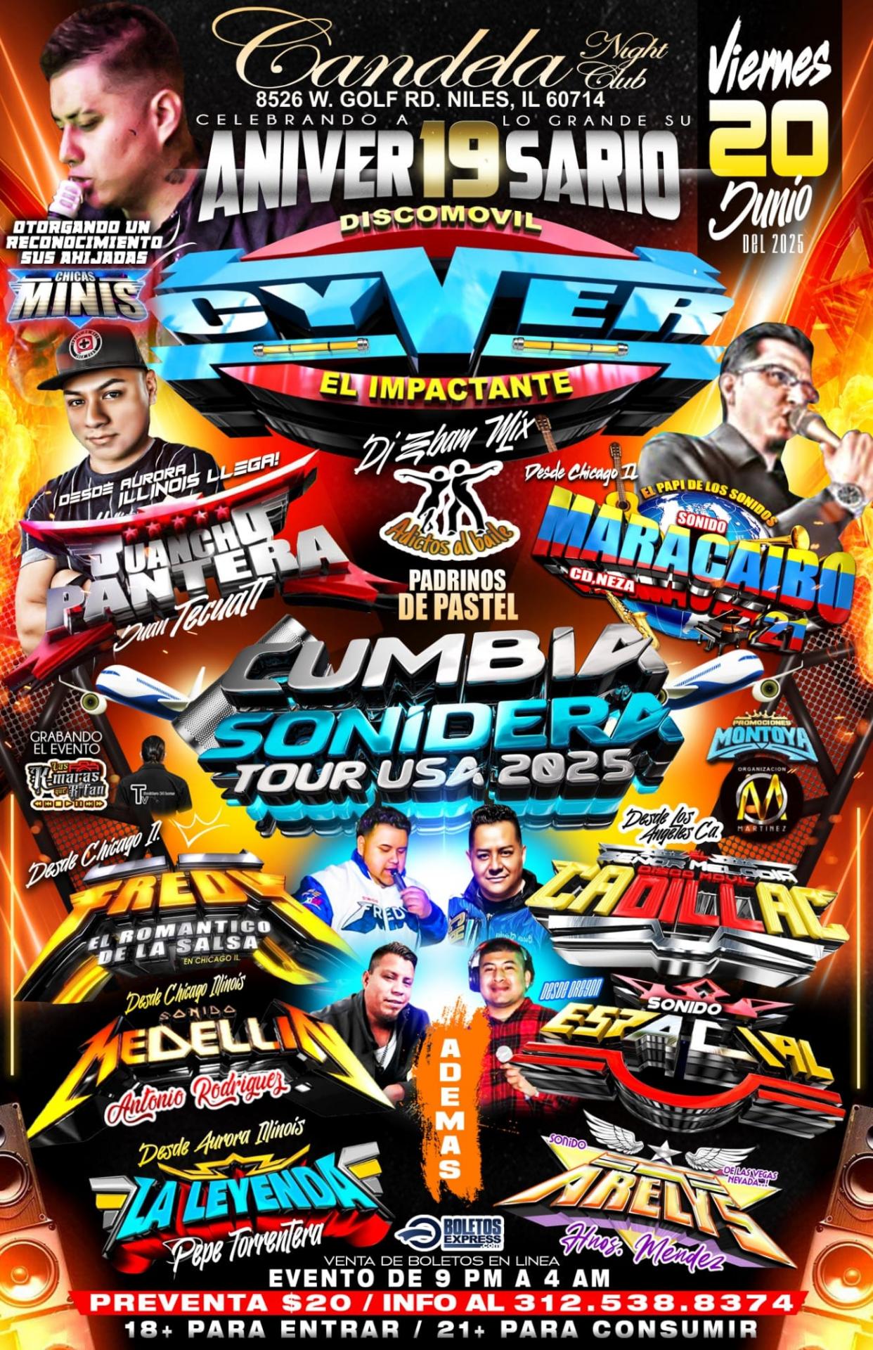 ANIVERSARIO 19 - CUMBIA SONIDERA TOUR USA 2025