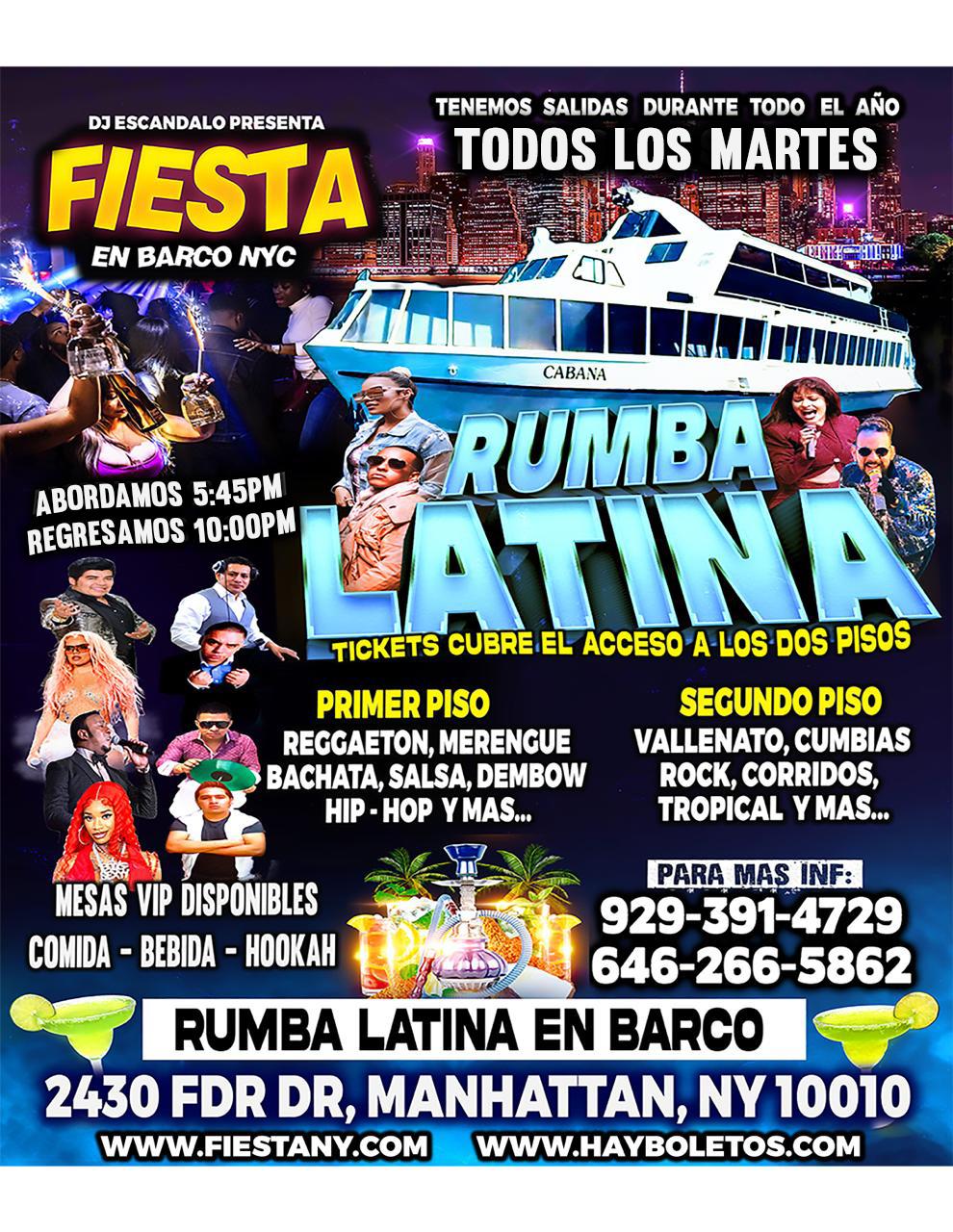Fiesta En Barco - Manhattan New York - Cupo Limitado