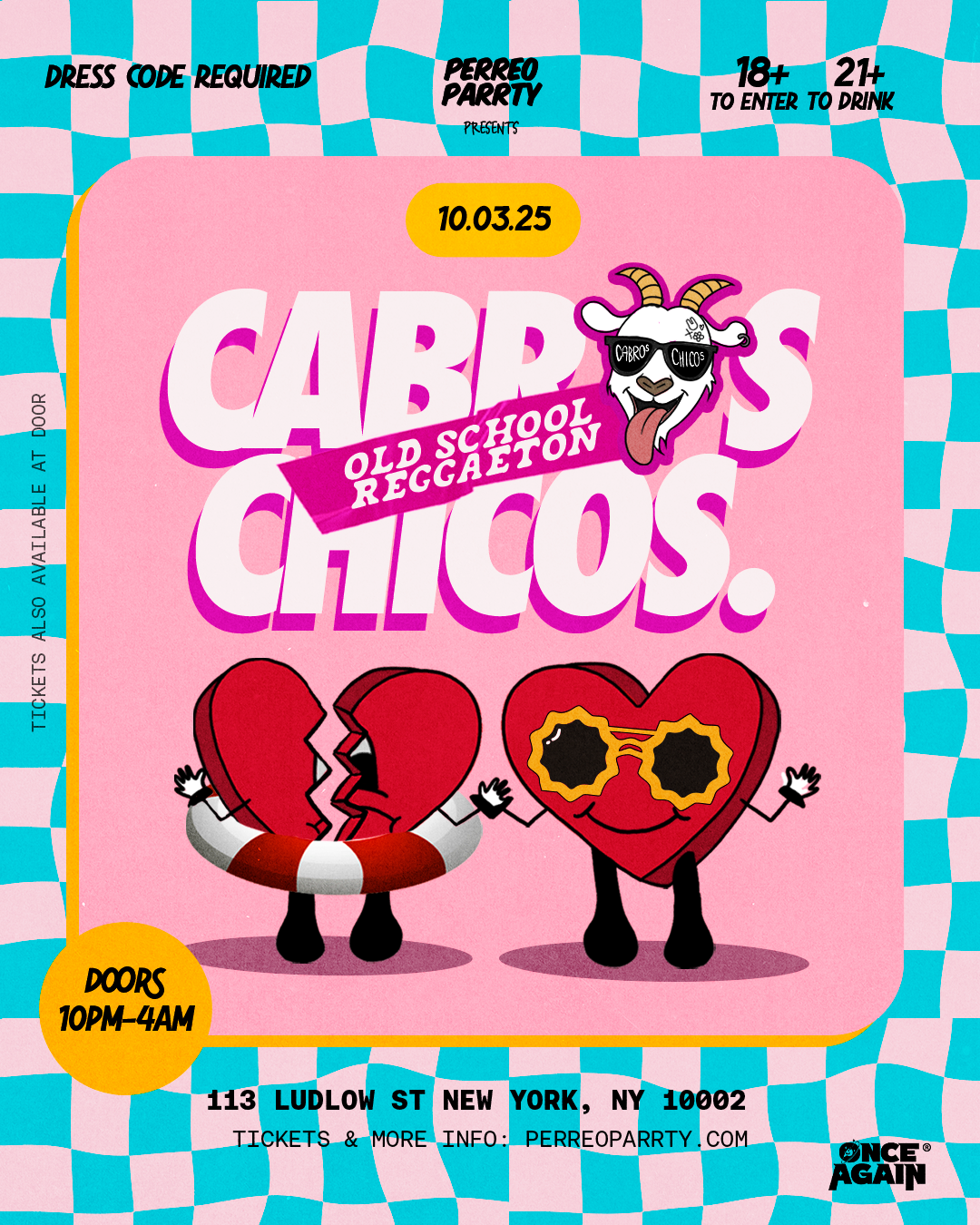 Cabros Chicos - Old School Reggaeton | Dance Party in NY (18+)
