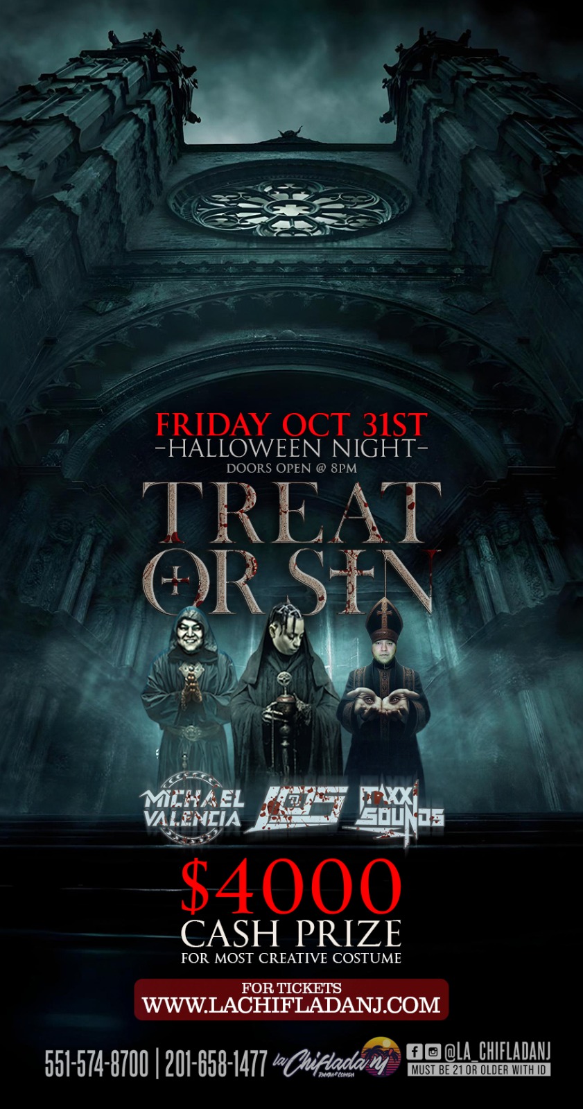 Treat or Sin – Halloween Night at La Chiflada