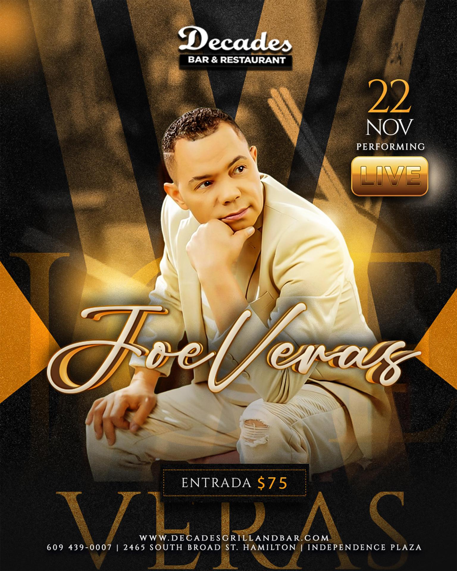 Buy tickets for JOE VERAS JOE VERAS