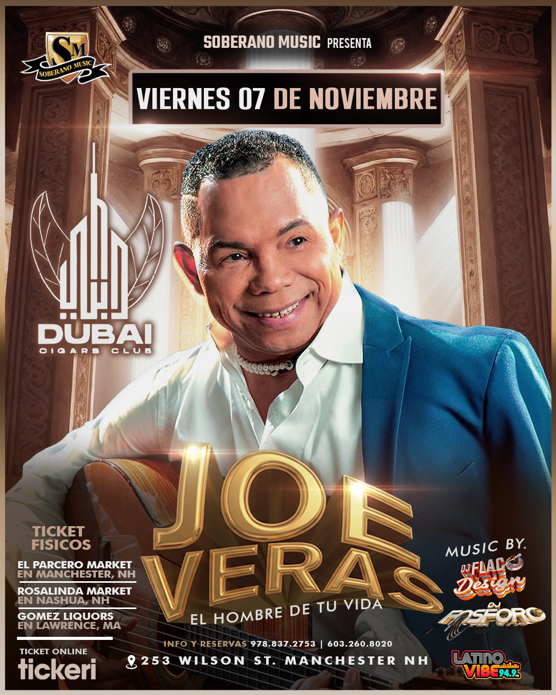 Buy tickets for Joe Veras en Concierto Joe Veras en Concierto