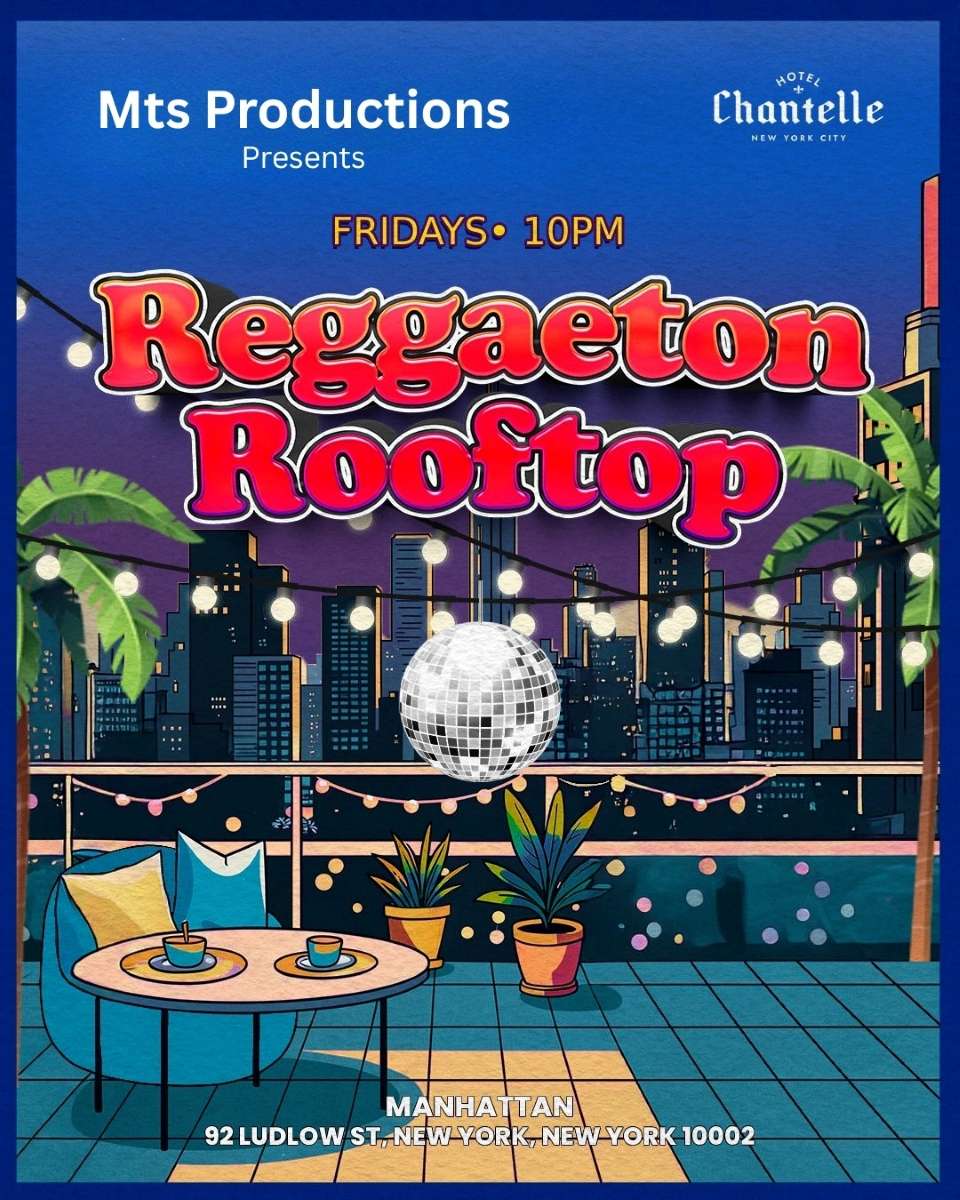 Reggaeton Rooftop Fridays at Hotel Chantelle — November 7th