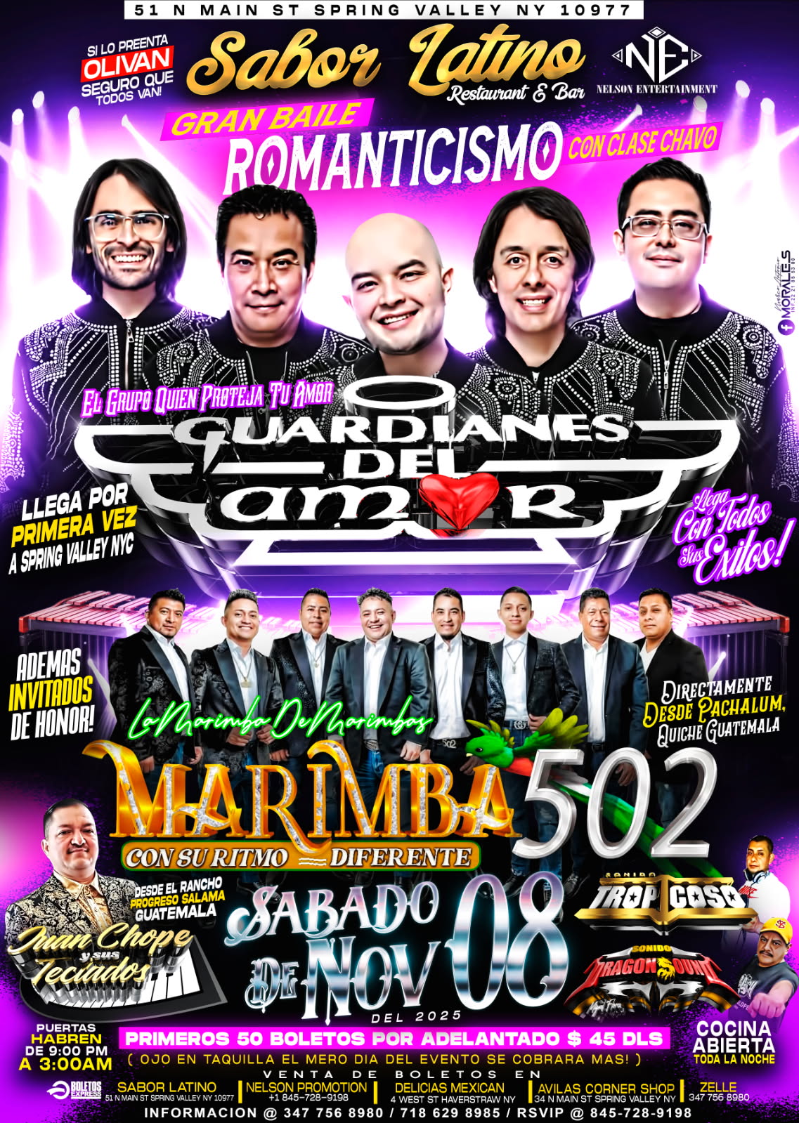 Buy tickets for Los Guardianes Del Amor | Marimba 502 | Juanchope Y Sus Teclados Los Guardianes Del Amor | Marimba 502 | Juanchope Y Sus Teclados