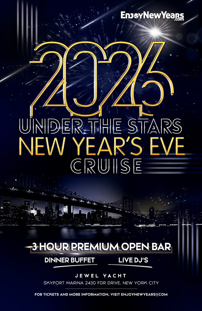 Under the Stars New Year’s Eve 2026 Fireworks Cruise New York City