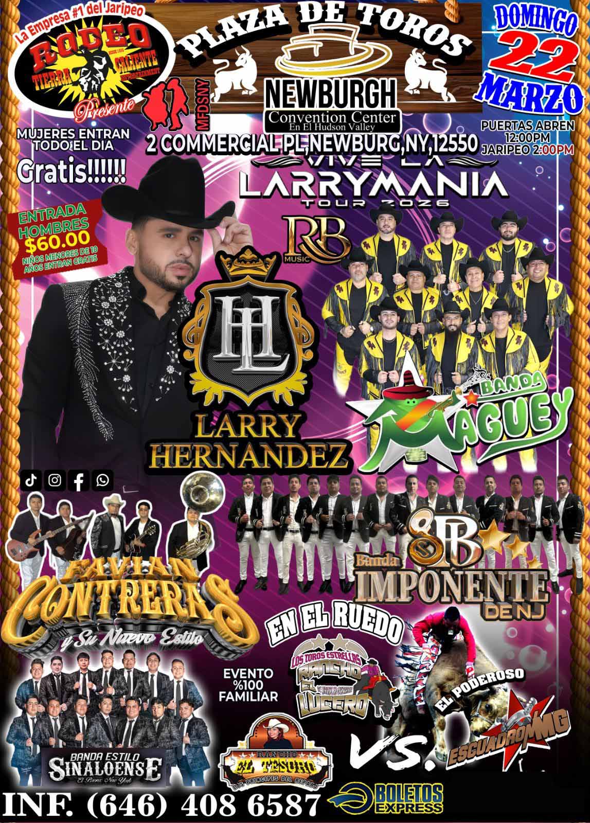 Buy tickets for LARRY HERNANDEZ | BANDA MAGUEY | FABIAN CONTRERAS LARRY HERNANDEZ | BANDA MAGUEY | FABIAN CONTRERAS