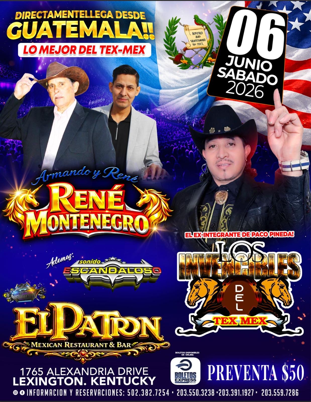 RENÉ MONTENEGRO | LOS INVENCIBLES DEL TEX MEX 