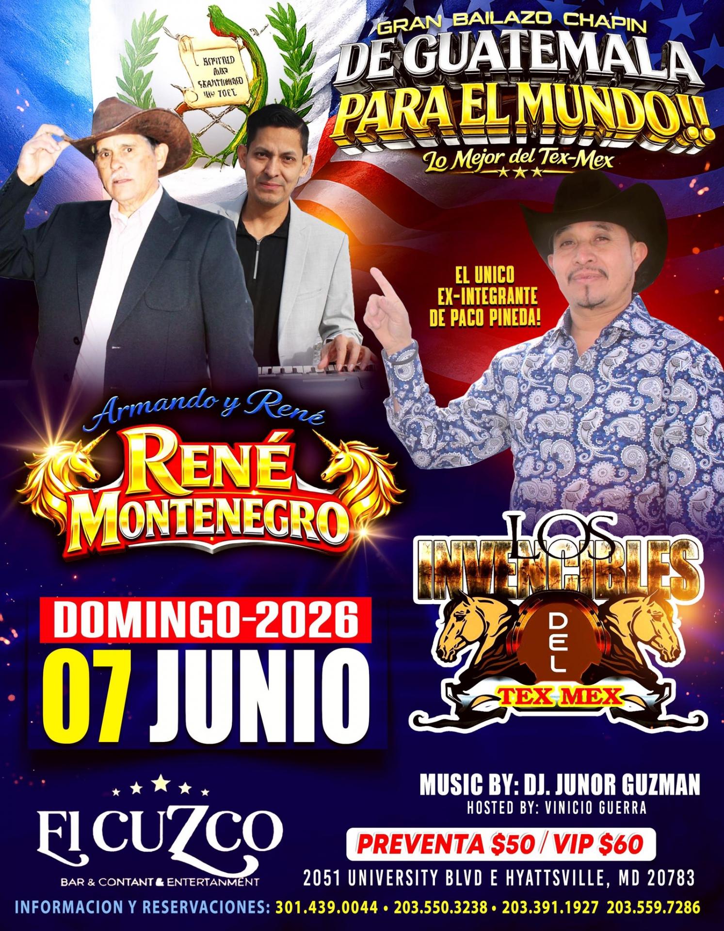 RENÉ MONTENEGRO & LOS INVENCIBLES DEL TEX MEX 