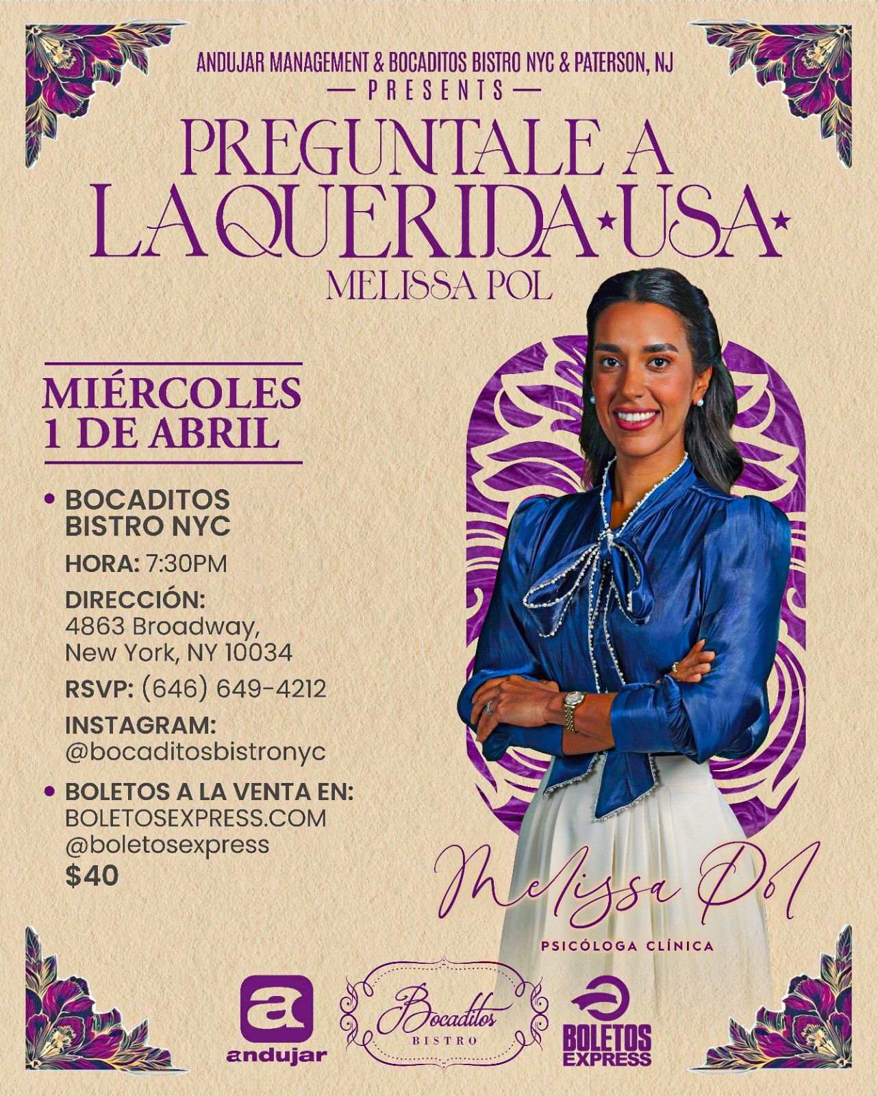 Melissa Pol - Bocaditos Bristo NYC