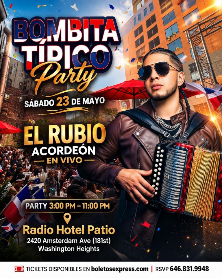 Buy tickets for El Rubio Acordeon Bombita Party El Rubio Acordeon Bombita Party