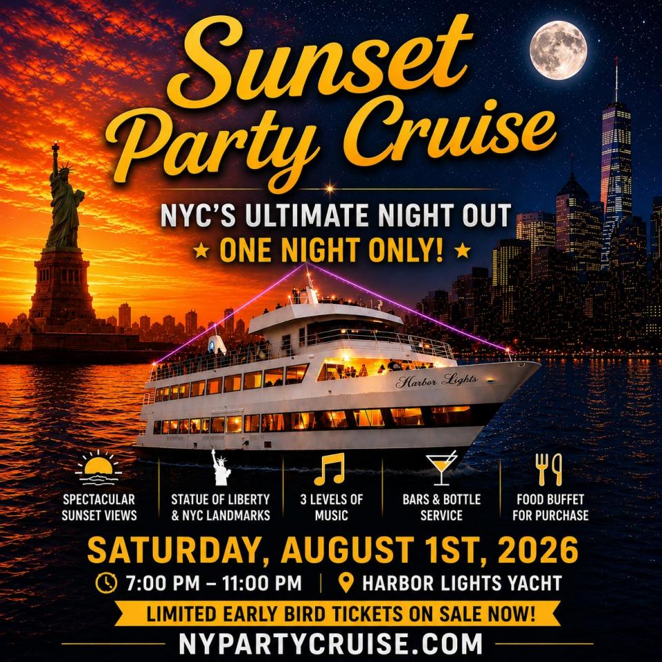 Buy tickets for NYC Sunset Party Cruise NYC Sunset Party Cruise
