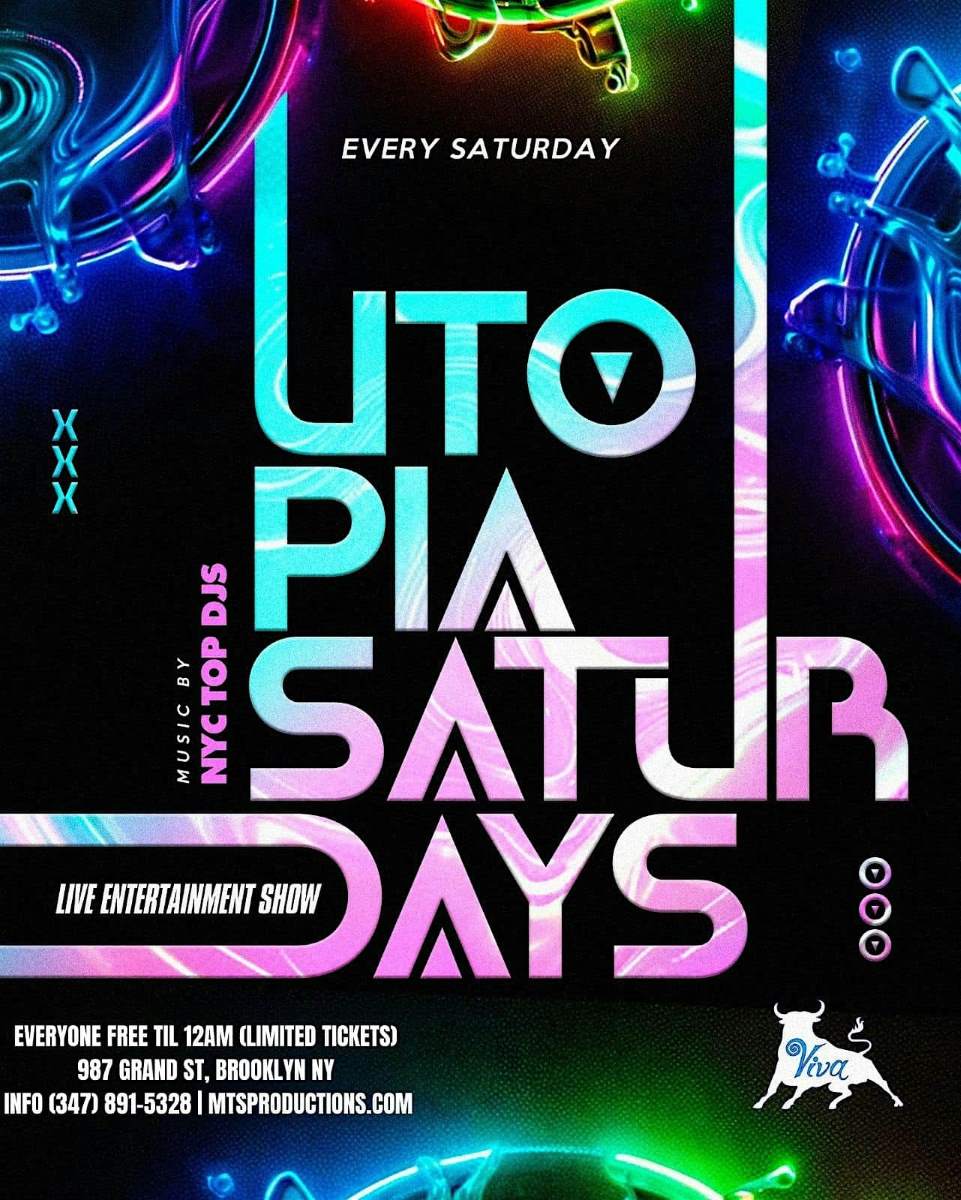 Utopia Saturdays at Viva Toro Nightclub – May 16 | Williamsburg BK