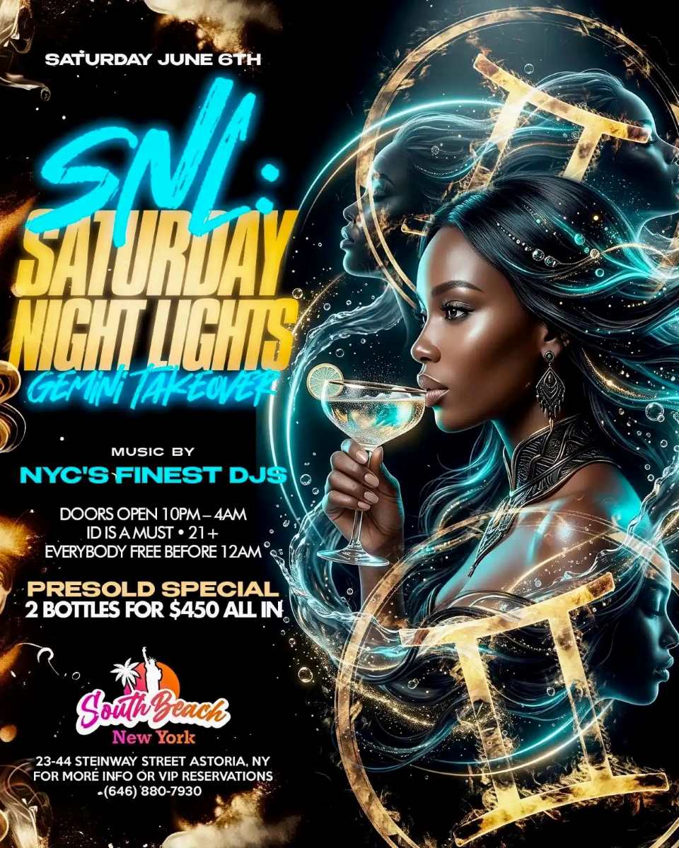 Buy tickets for SNL Saturday Night Lights at South Beach Astoria – Gemini Takeover SNL Saturday Night Lights at South Beach Astoria – Gemini Takeover