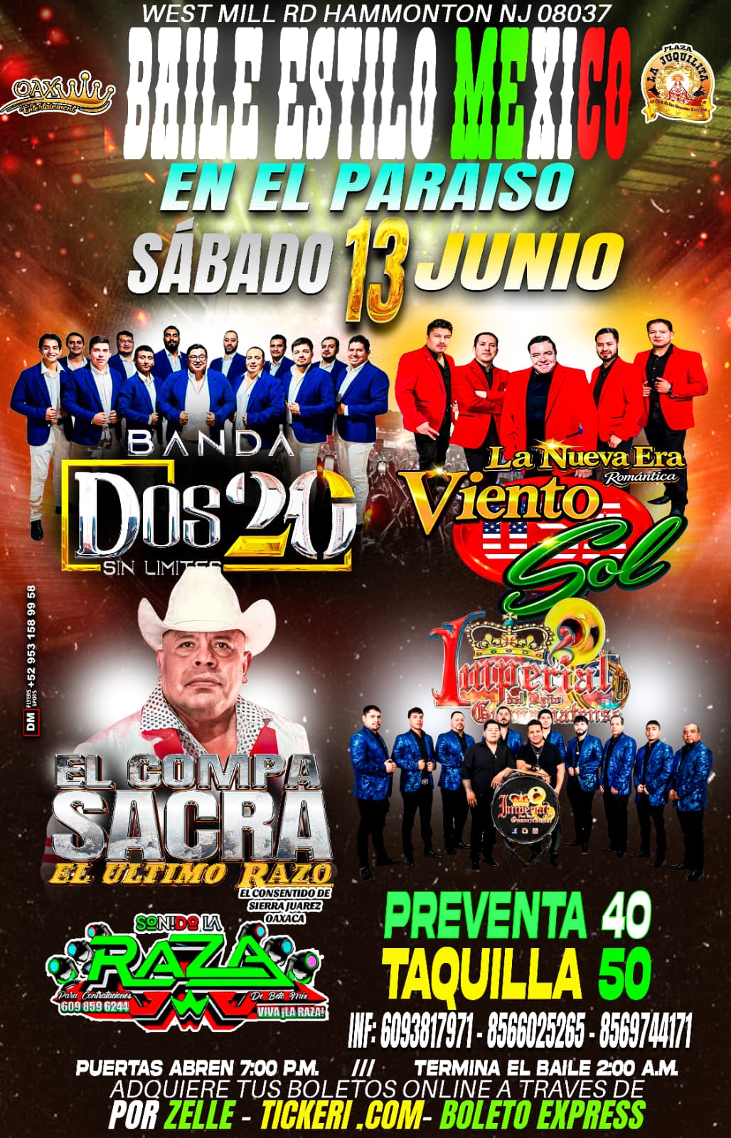 Buy tickets for BANDA DOS 20 | VIENTO SOL BANDA DOS 20 | VIENTO SOL
